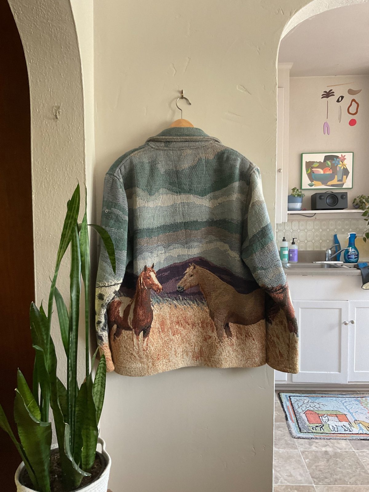 Custom Blinds Mountain Treetop Print Hooded Sweatshirt Women's