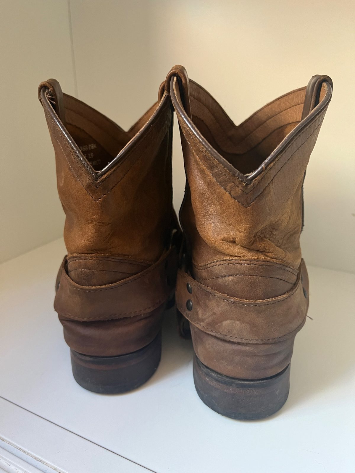 FRYE Wyatt Harness Roper Boots 7 Used Noihsaf Bazaar