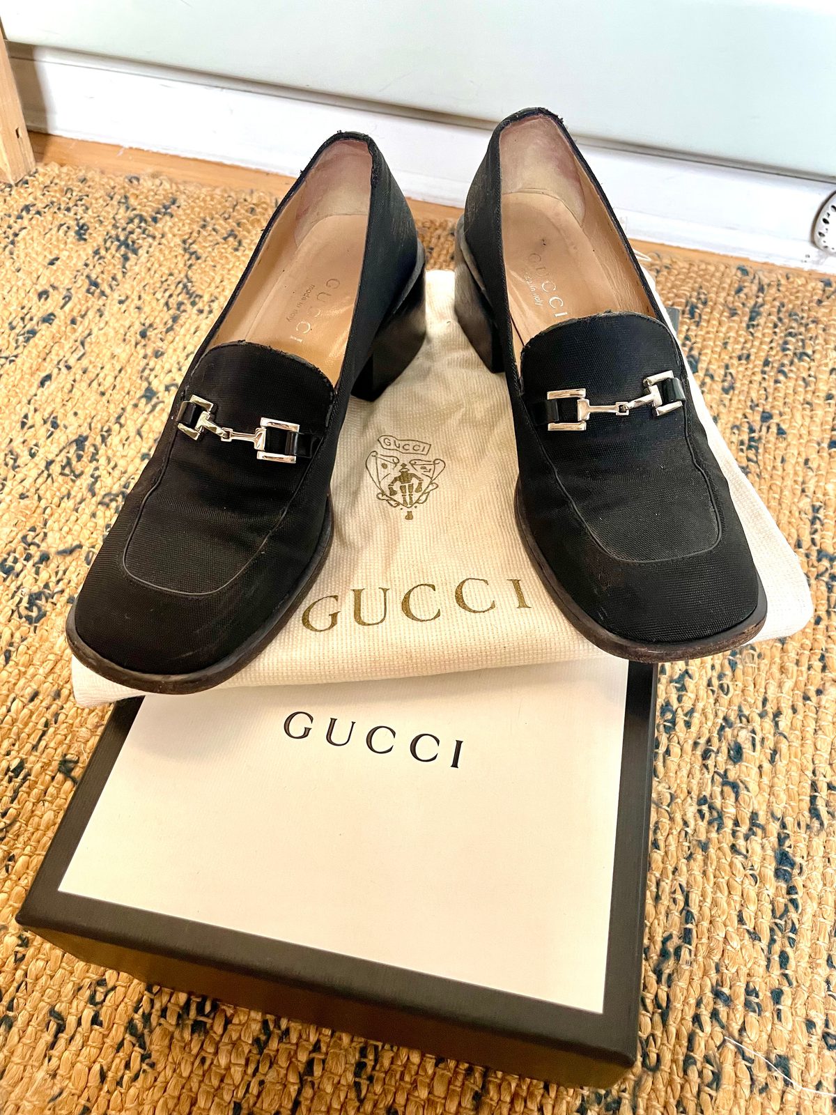 Gucci silver horsebit loafers sales