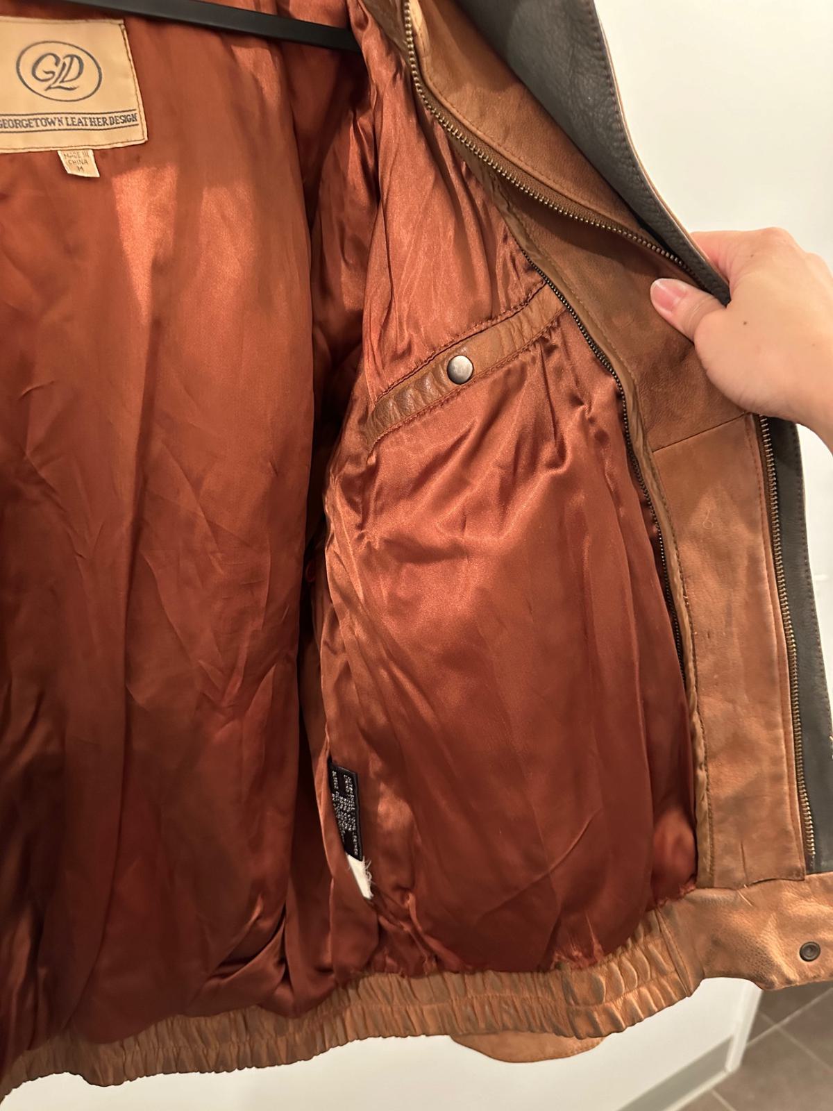 Brown leather jacket (M) | Used, Secondhand, Resell Brown leather jacket (M) | Used, Secondhand, Resell