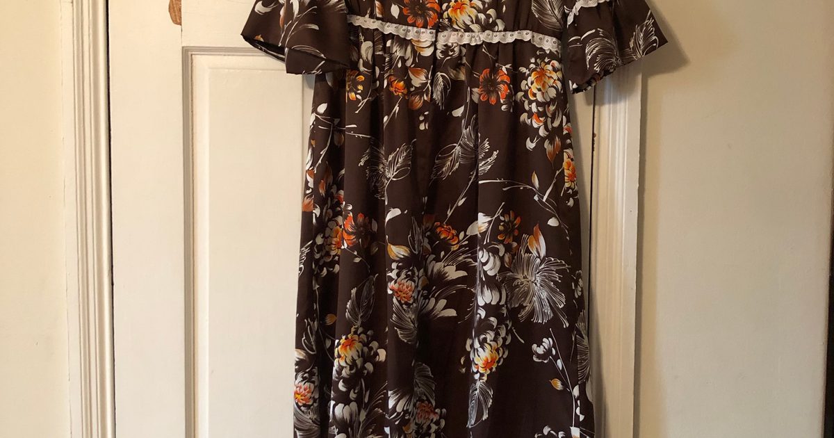Pacific Bazaar Pacific Isle Creations 70s Hawaiian Floor Length… | Noihsaf Bazaar