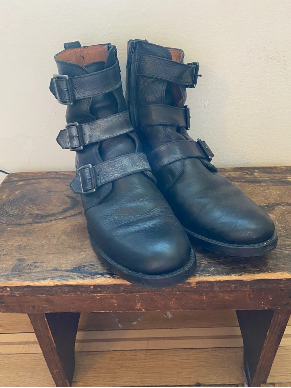 Frye natalie triple buckle discount