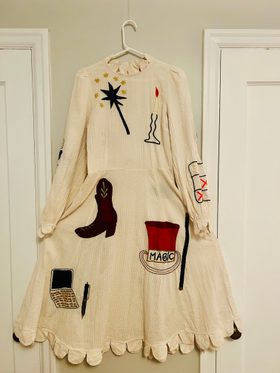 handcrafted circus midi dress Frayed Circus Midi Dress