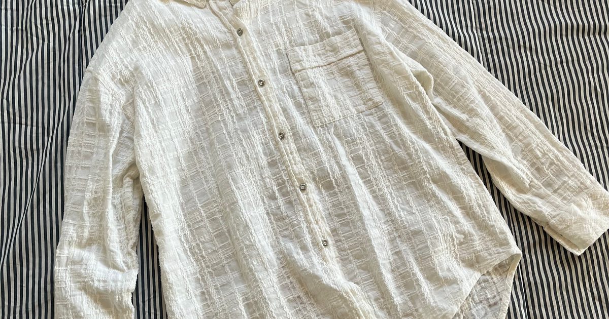 Random Vintage Windowpane Button Up (M) | Used,… | Noihsaf Bazaar