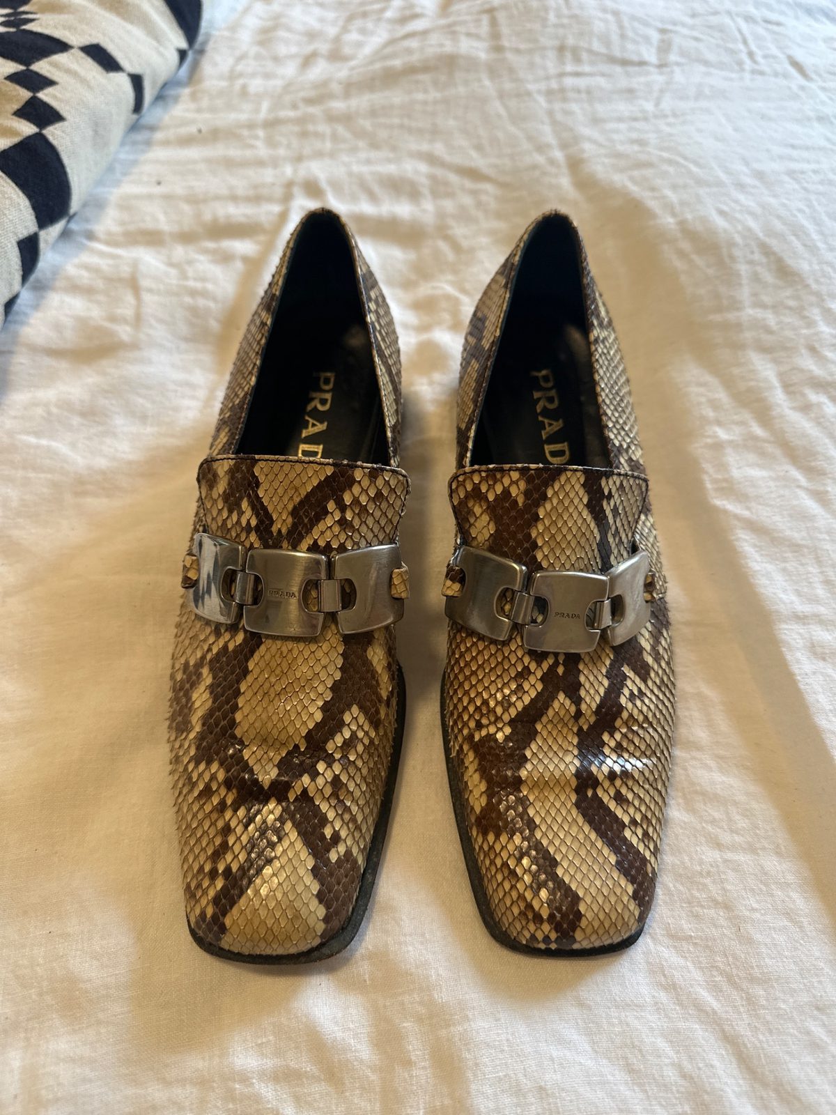 Prada Snakeskin Loafer (38) Used, Secondhand,… Noihsaf Bazaar