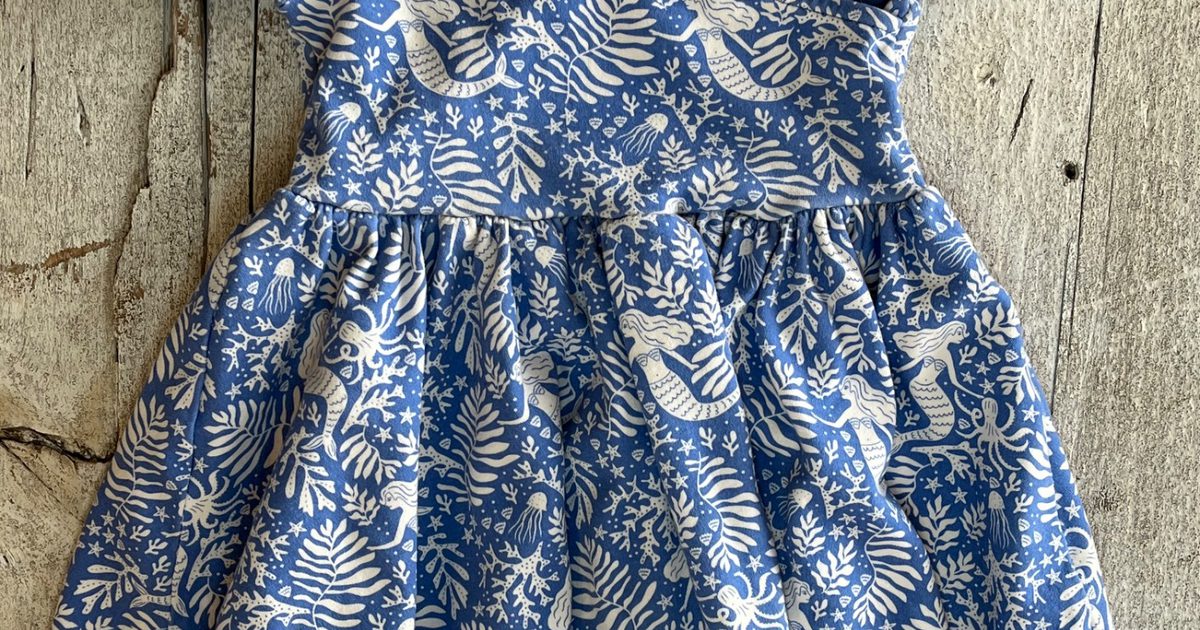 mini boden mermaid dress Mini Boden Kids' Crossback Dress In Ivory Mermaid Garden