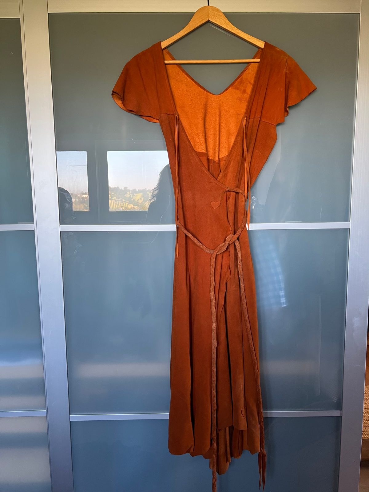 70's Deerskin Wrap Dress (not listed) | Used, | Noihsaf Bazaar 70's Deerskin Wrap Dress (not listed) | Used, | Noihsaf Bazaar