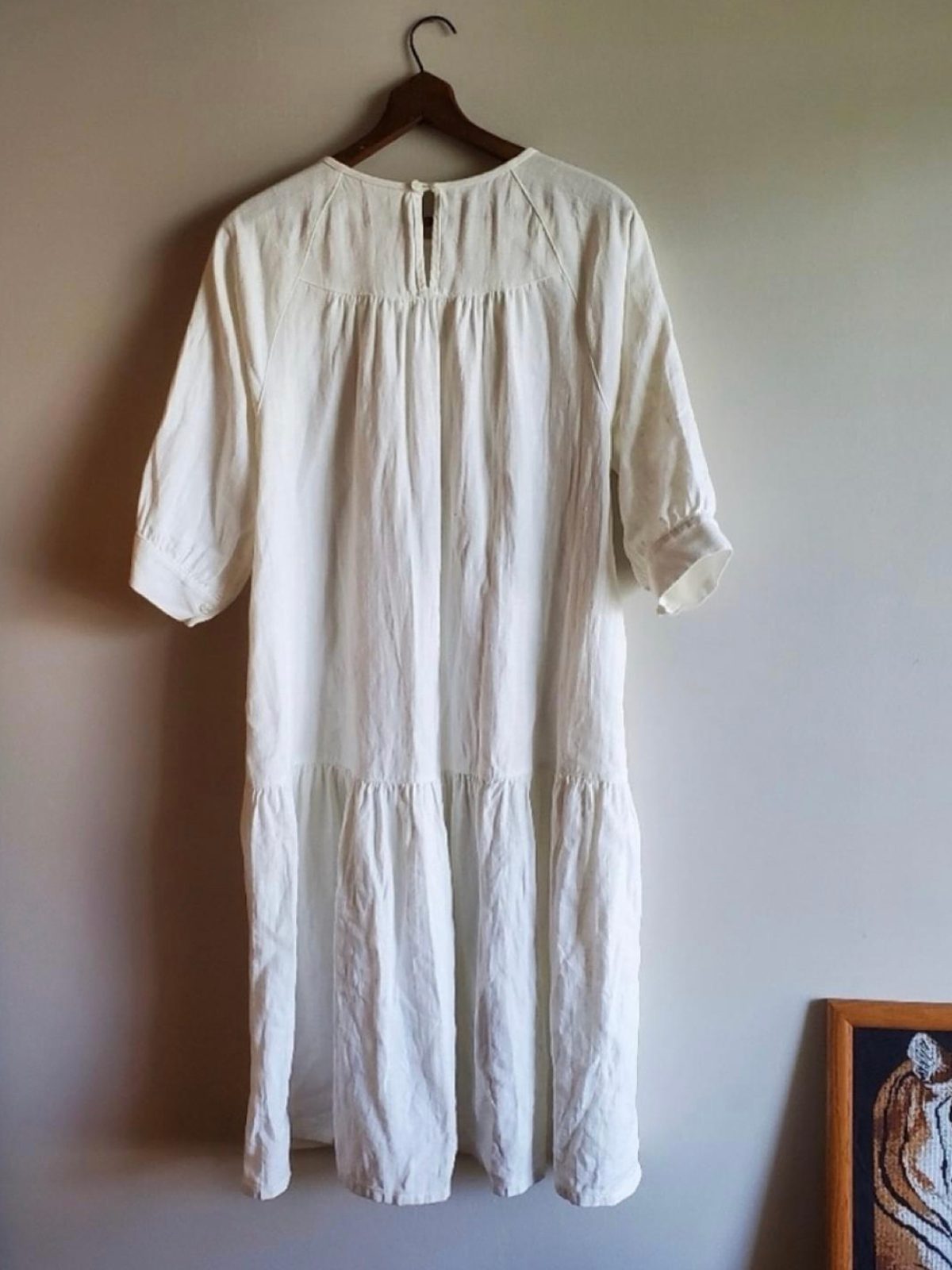 beaton linen june dress June Dress in Light Blue Linen/Cotton M