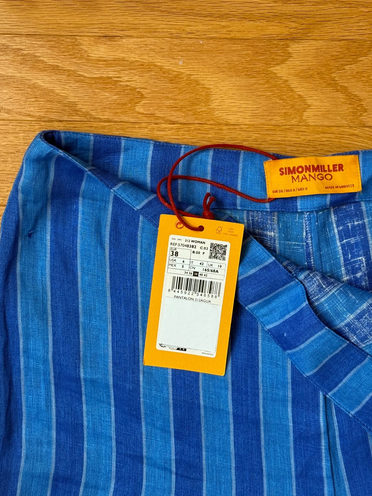 Simon Miller x Mango Striped Linen Pants (6) Used,… Noihsaf Bazaar