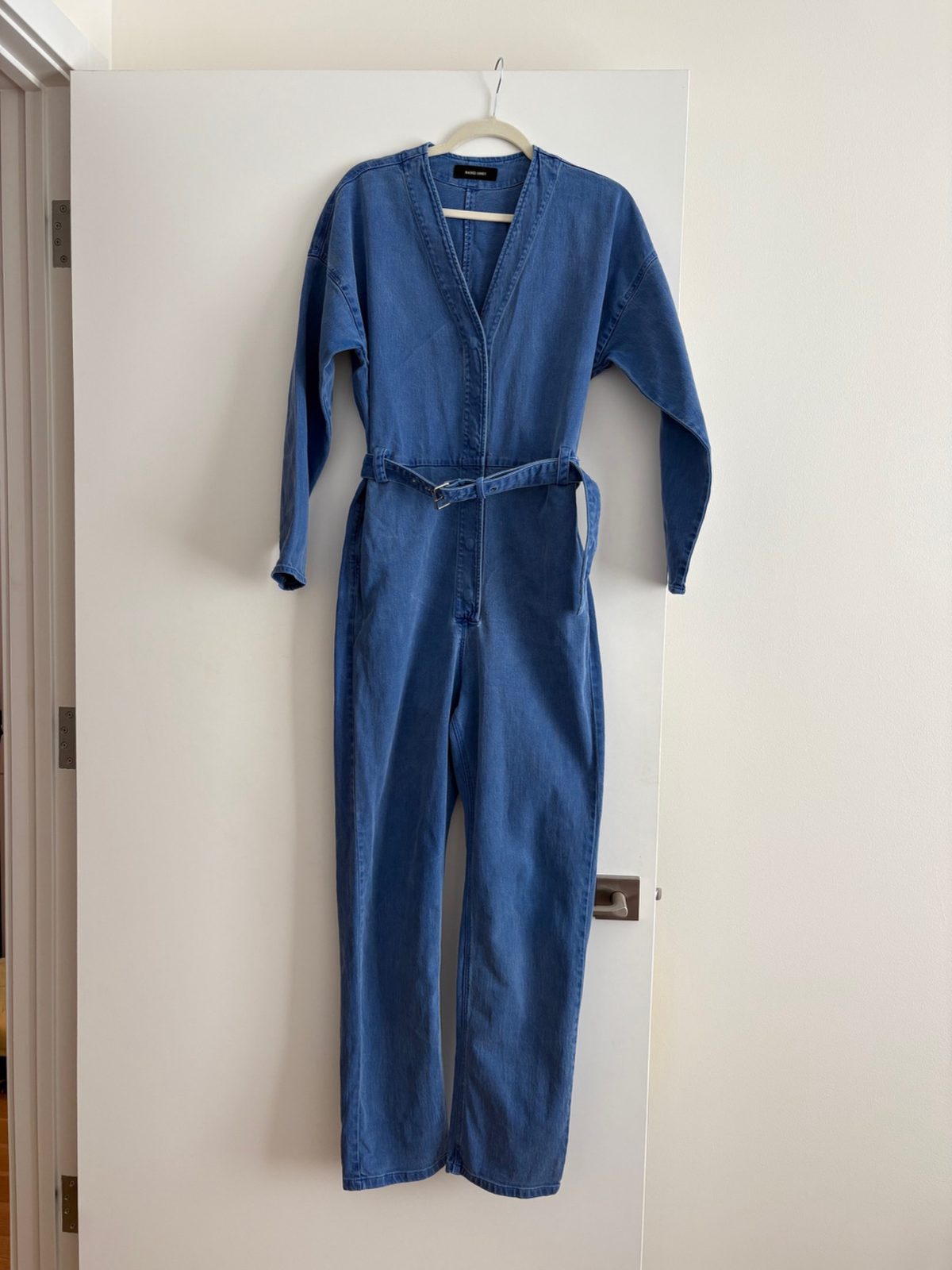 Rachel Comey Glitch Jumpsuit in Blue Denim (2) |… Noihsaf Bazaar