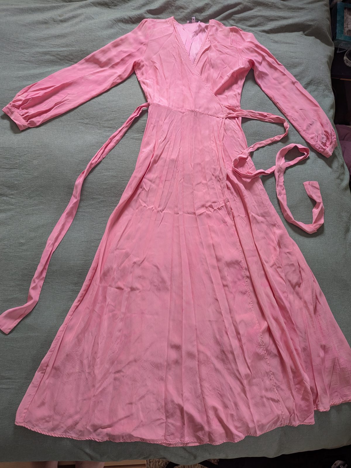 kamperett linden silk wrap dress Kamperett Linden Gown