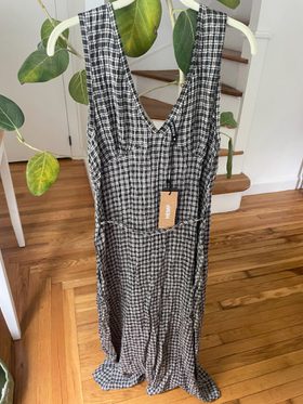 asta seersucker maxi dress AFENDS Womens Tully - Seersucker Maxi Dress