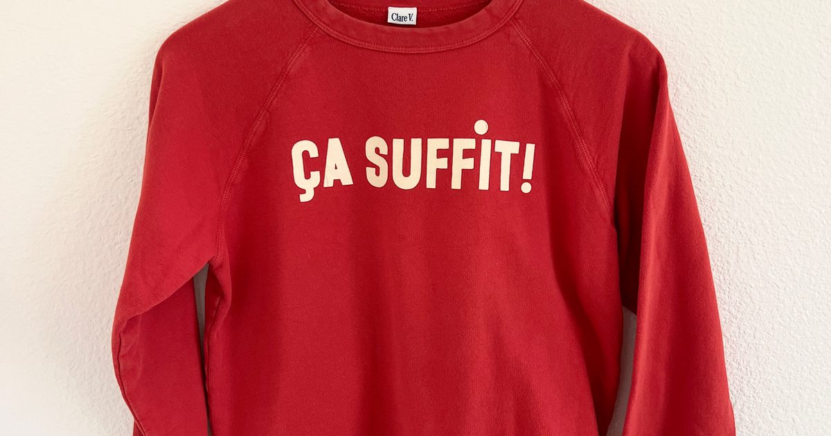 Clare ÇA SUFFIT Sweatshirt (S) Used,… Noihsaf Bazaar