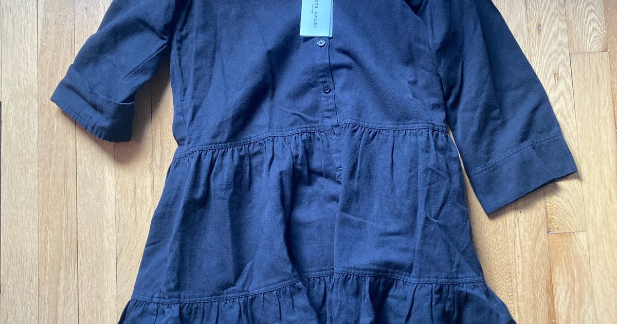 apiece apart maurino drop waist mini dress APIECE APART Maurino Drop Waist Linen Blend