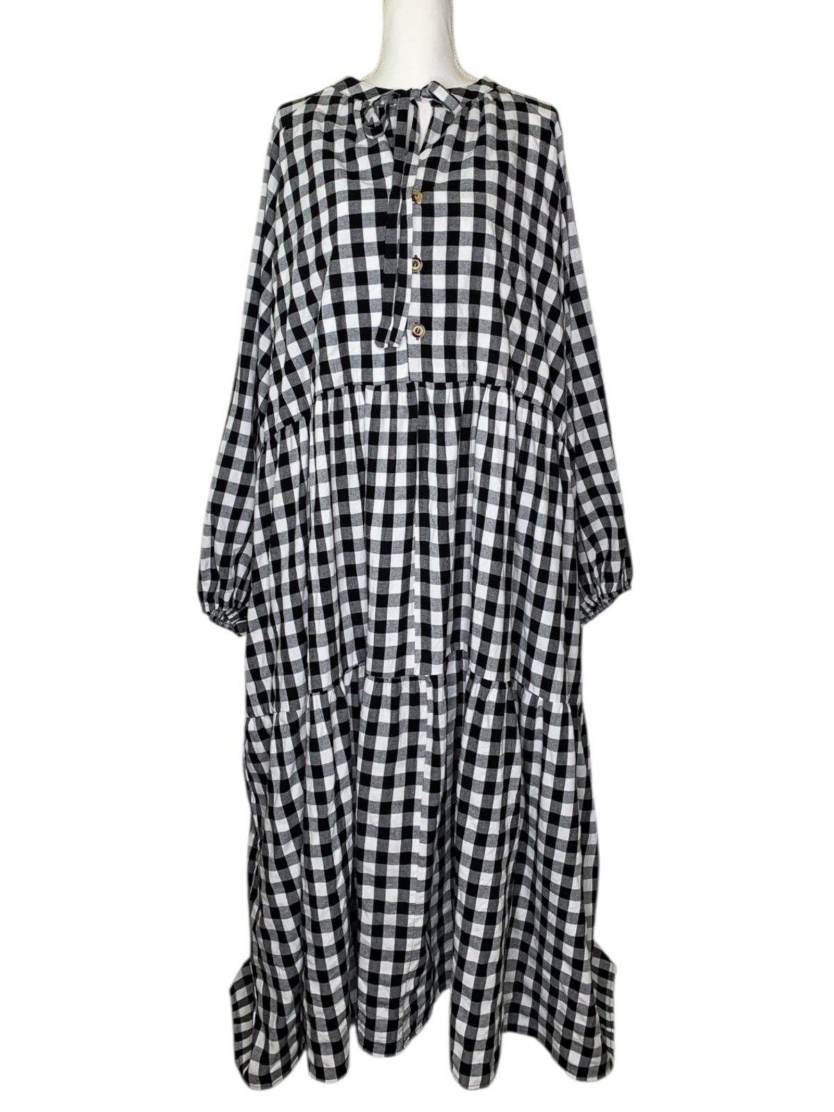 lullaby club smock dress Maxi Ruby Smock Dress Black Crepe