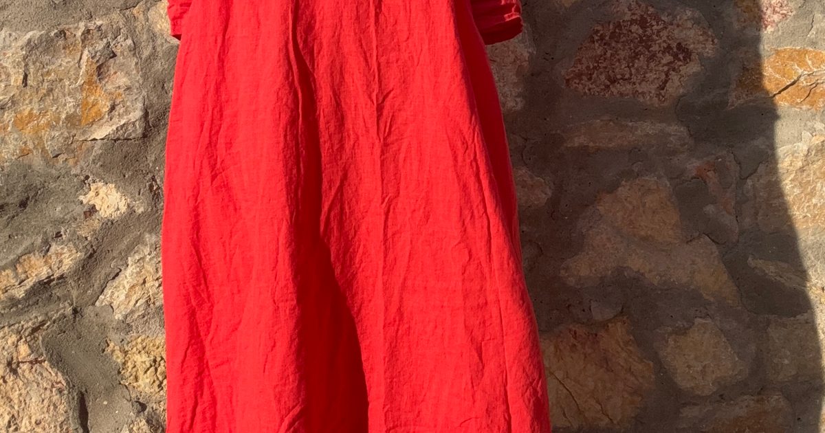 Francesca Bettini Italy Linen dress (L) | Used, | Noihsaf Bazaar Francesca Bettini Italy Linen dress (L) | Used, | Noihsaf Bazaar