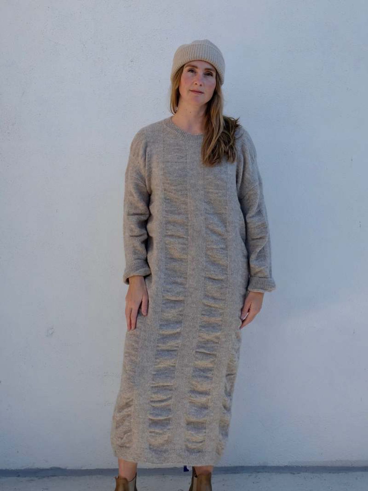 Black Crane Waterfall knit dress - made in Japan (6) | Noihsaf Bazaar Black Crane Waterfall knit dress - made in Japan (6) | Noihsaf Bazaar