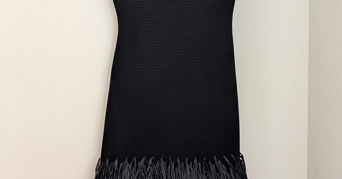 aje rushes raffia knit midi dress black Aje - Sale Aje Rushes Raffia Knit Midi Dress, Black
