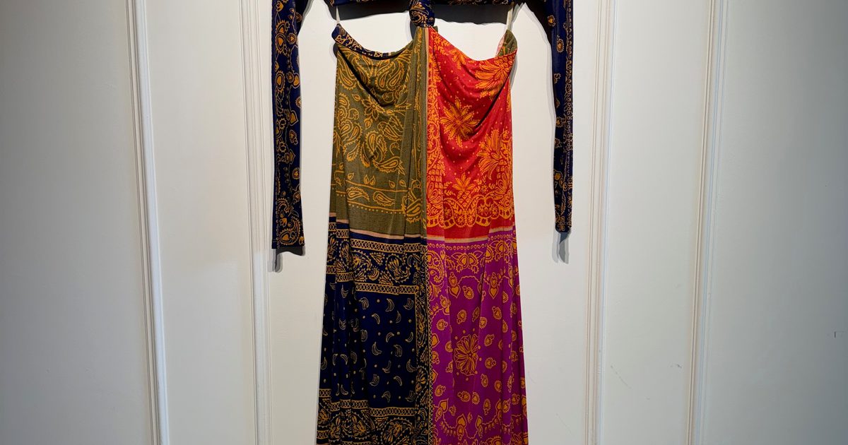 multicolor bandana dream cut out maxi dress Bandana Dream Cut Out Maxi Dress