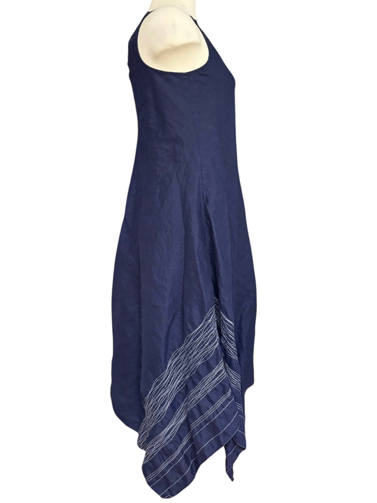 eileen fisher asymmetrical dress NWT $278 Eileen Fisher Black Sleeveless Asymmetric Neck Stretch Dress Size 4P