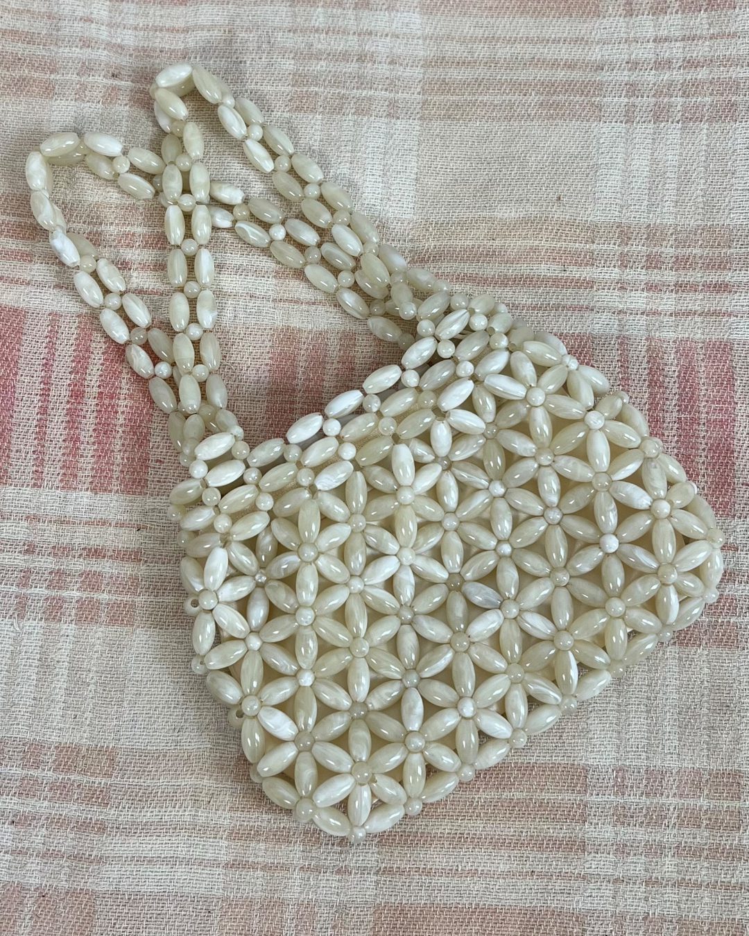 Bead Notes Mondani New York 1990s Beaded Floral Mini Bag |… | Noihsaf Bazaar